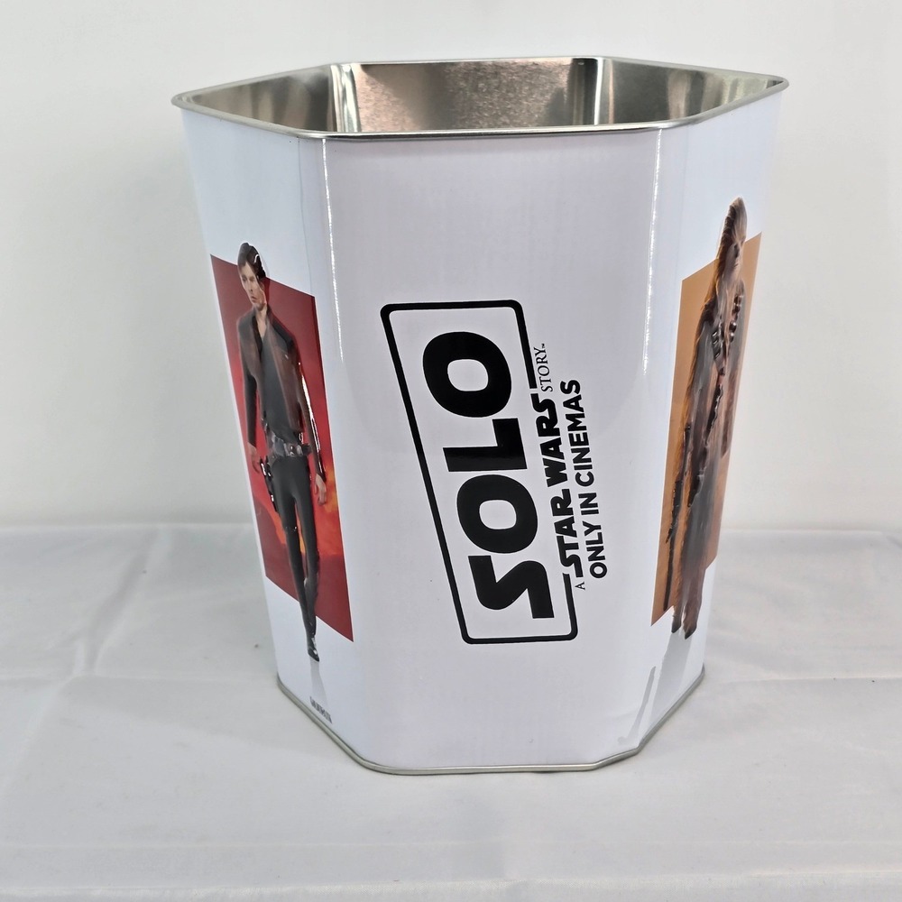 Solo A Star Wars Story Popcorn Tin Golden Link Han Solo Chewbacca Metal‎ Bucket